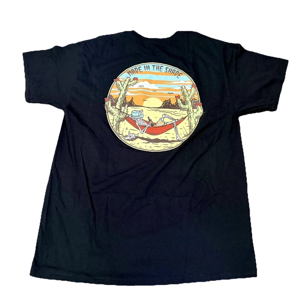 Retrofit Desert Skeleton T-Shirt Mens Size Lrg  Black "Made In The Shade"NWOT